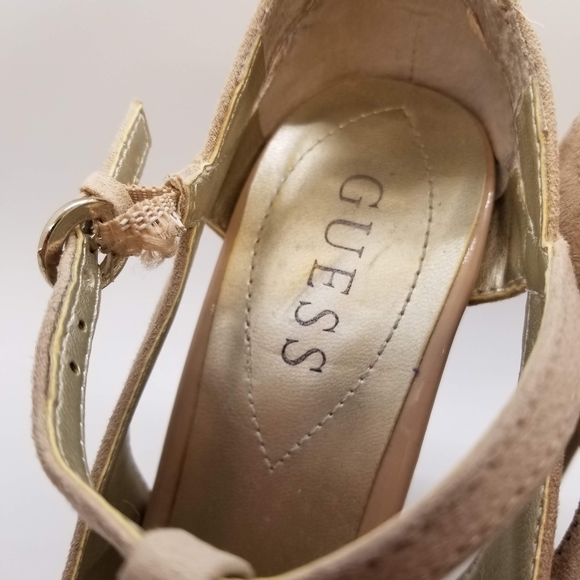 GUESS Open Toed Nude Heels - Picture 2 of 13